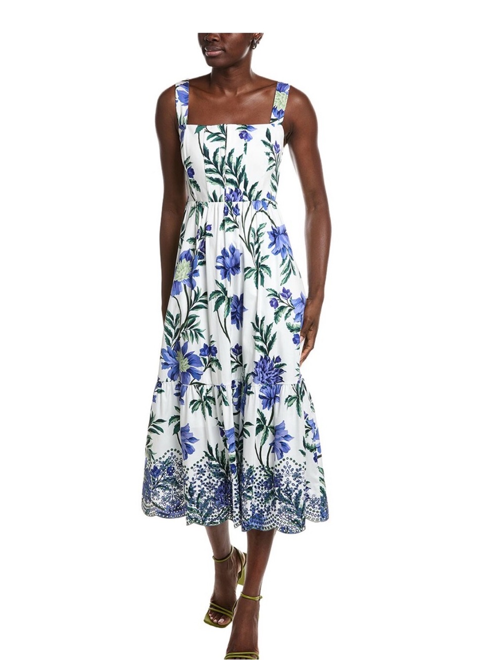 Kobi Halperin Mimi Floral Cotton Stretch Midi Dress